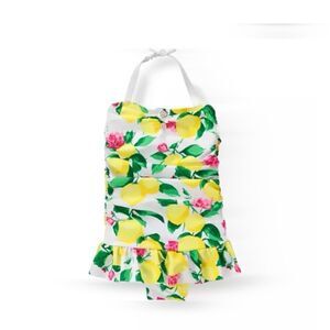 NWT Janie and Jack Lemon Swimsuit Sun Protection Size 2T